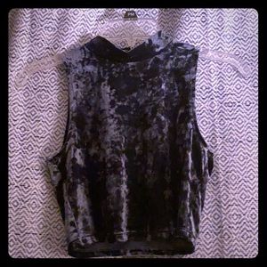 Forever 21 Velvet Cropped Top